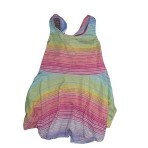 Children's Place girls rainbow cross back sun dress 18-24m